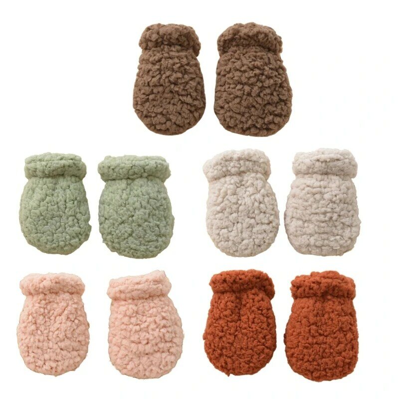 Warm Winter Mittens for Newborns Infant Anti Scratch Gloves Stylish Winter Mittens for Babies Essential for Cold Weather
