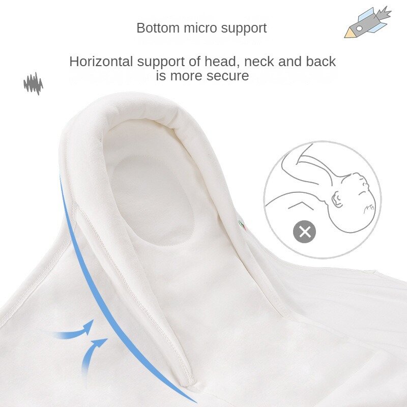 Tas selimut bayi Anti guncangan, baru dapat disesuaikan lapisan ganda syal bayi katun murni empat musim tas tidur perlengkapan hadiah bayi