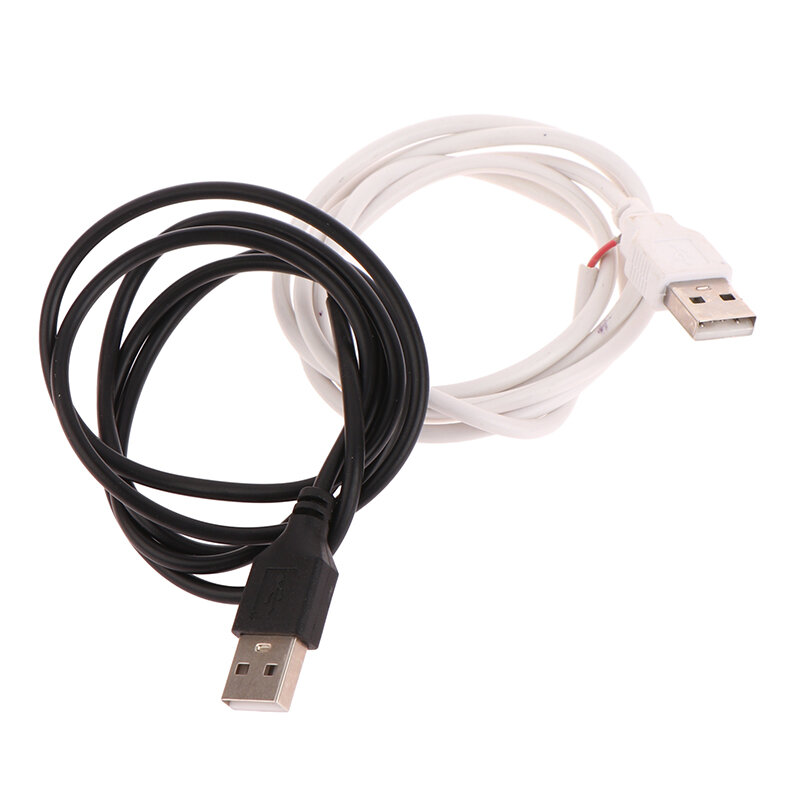 USB LED موصل كابل خط ، 2Pin ، مقبس USB ، موصلات سلك توصيل الطاقة ل DC5V ، أضواء شريط LED لون واحد ، 50 سنتيمتر ، 100 سنتيمتر