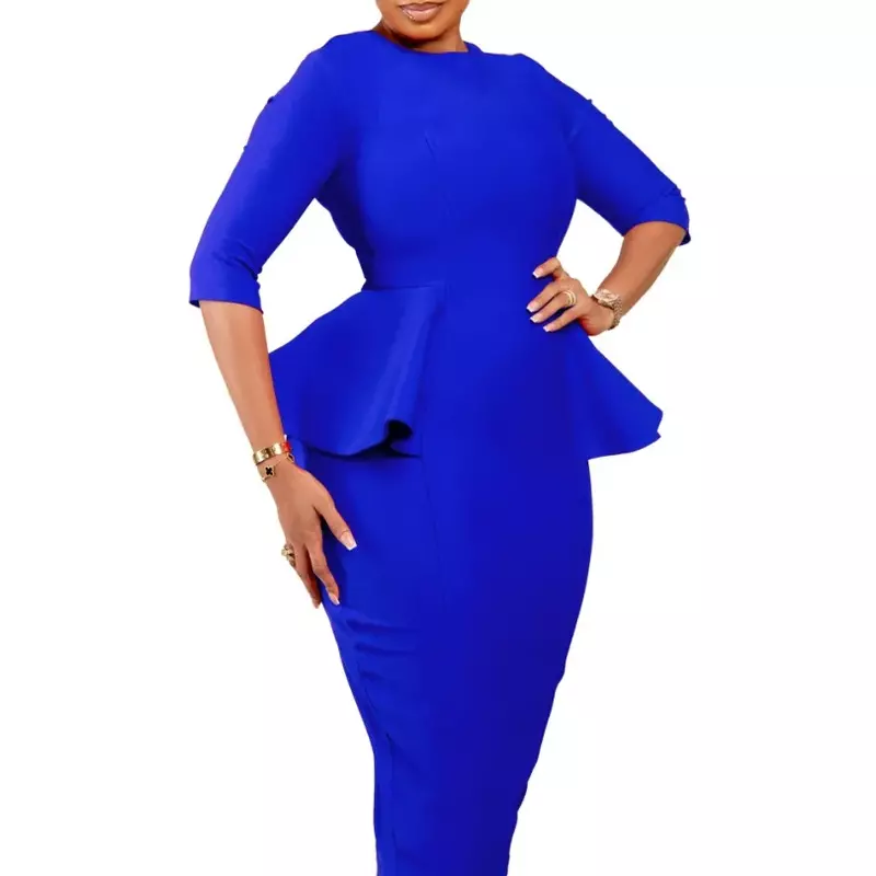 Африканские платья для женщин Дашики облегающее Африканское платье африканская одежда модные элегантные офисные женские платья 2024 африканская одежда