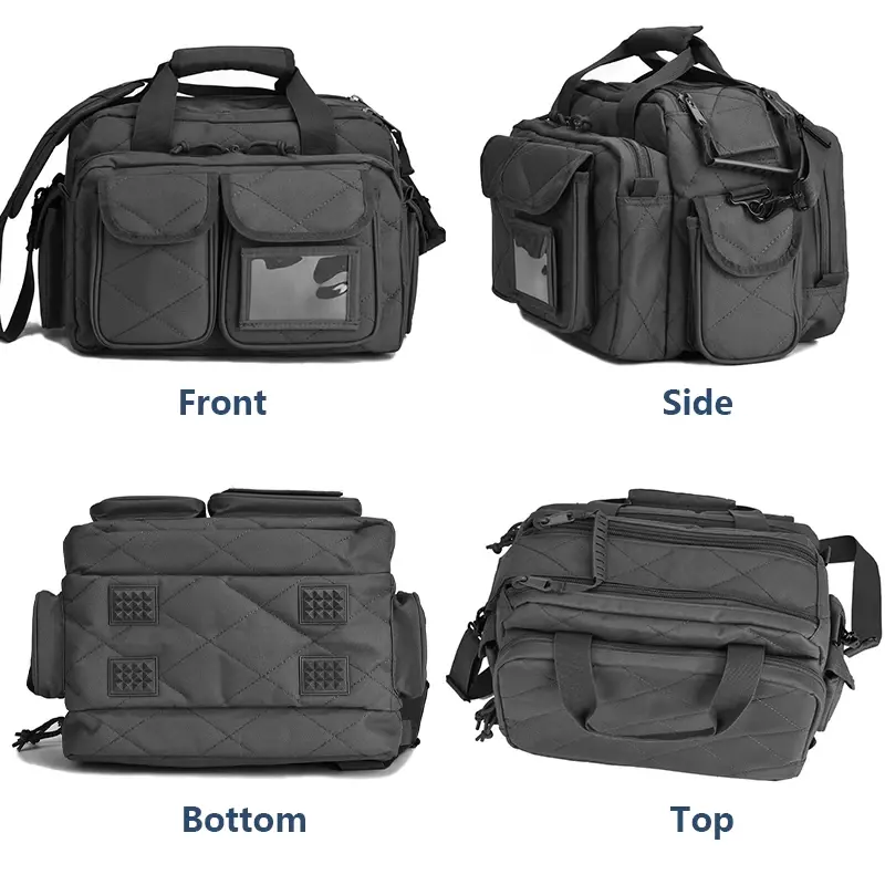 戦術的なバッグ,耐久性のあるナイロン製のピストルケース,滑り止めの軍用装備,キャンプや狩猟用のピストルアクセサリー