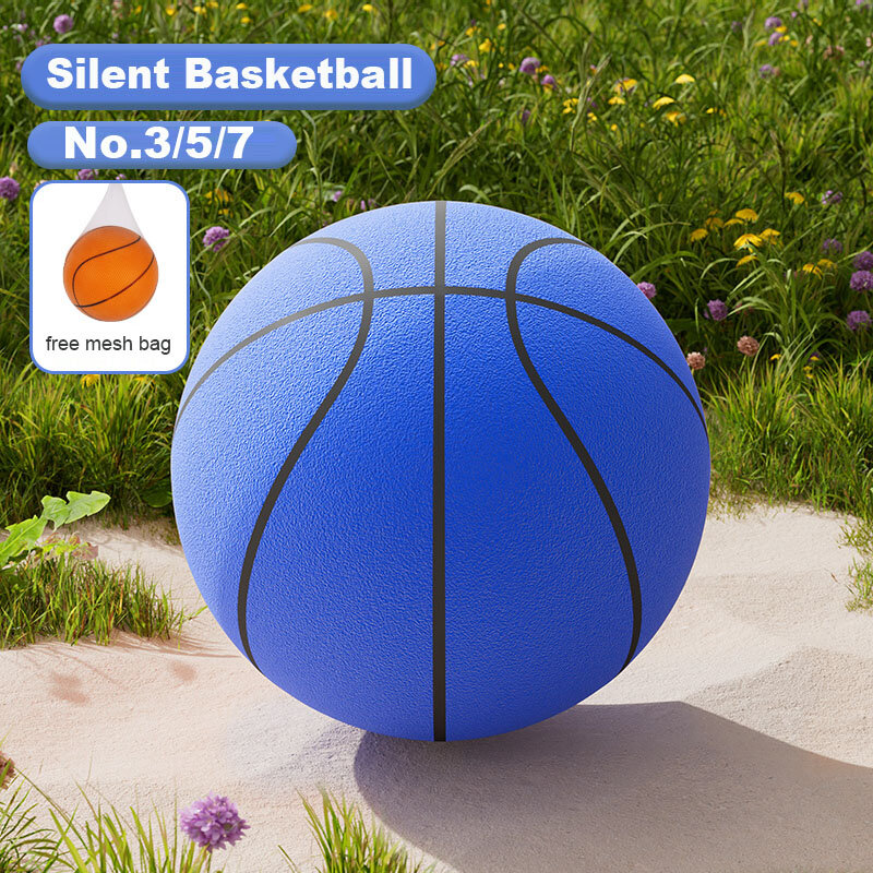 24cm Größe 7 Silent Basketball Bouncing High Mute Ball Basketball Sportspiel Kinder Geburtstag Weihnachts geschenk