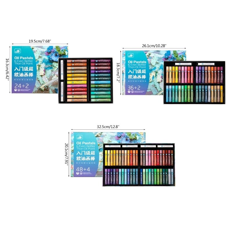 Assorted-Colors Drawing Crayon, Painting Oil Pastels for Students Art Supplies
