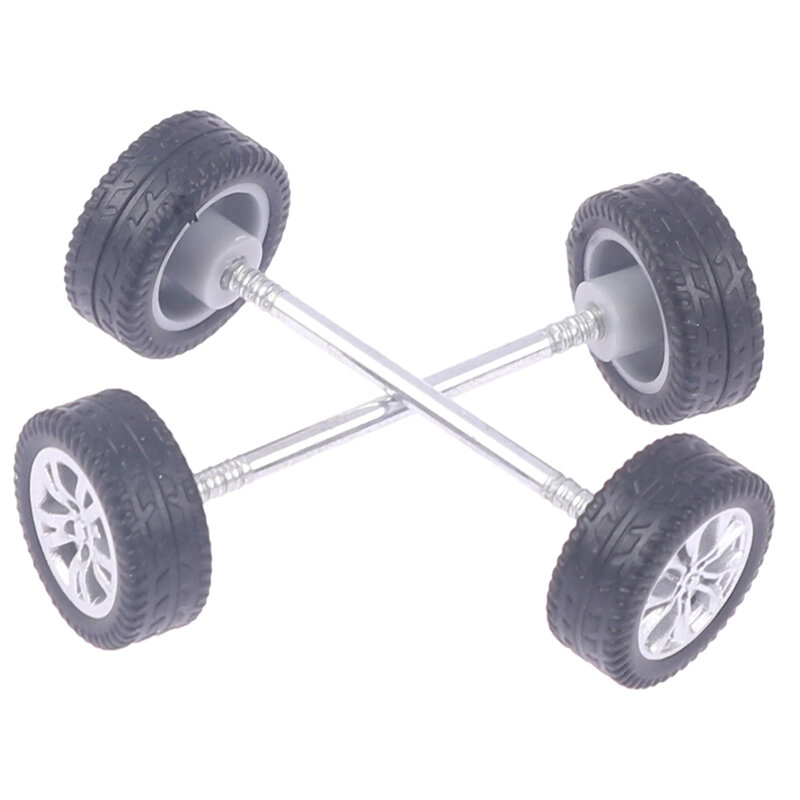 1Set 1/64 roda untuk Hotwheels dengan Model ban karet mobil bagian modifikasi mainan Power mobil Model aksesoris