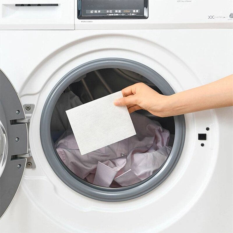 100 szt. Antybarwionej tkaniny do prania i chwytania kolor ściereczki