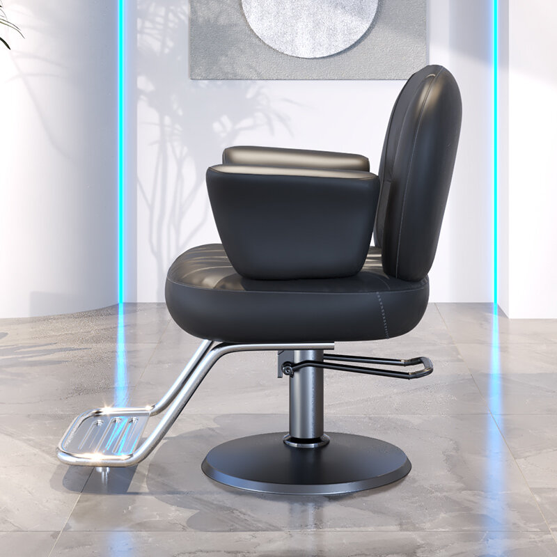 Hydrauliczny fotel fryzjerski krzesła fryzjerskie na rolkach w stylu Vintage krzesła fryzjerskie tatuaż Friseurstuhl meble do salonu YX50BC