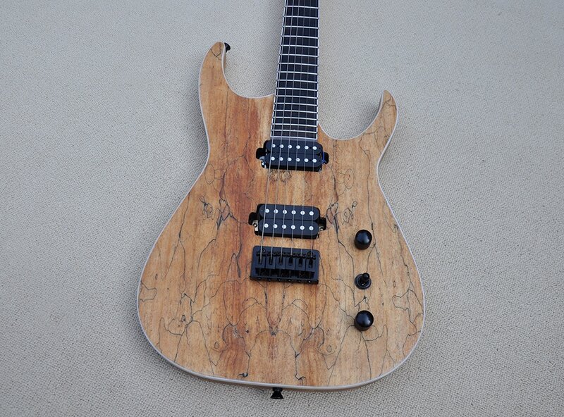 Flooung Natural Wood Color Guitarra elétrica 6 cordas Guitarra elétrica OEM guitarras