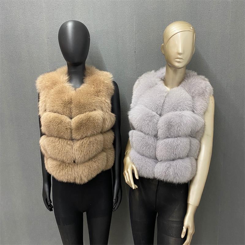 Chaleco de piel Natural para mujer, abrigo cálido hecho de piel Natural, chaleco de piel auténtica, envío gratis, invierno y otoño