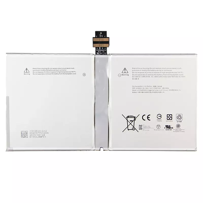 G3HTA027H DYNR01 batería de repuesto recargable para Microsoft Surface Pro 4 Pro4 1724 12,3 ", baterías para tableta