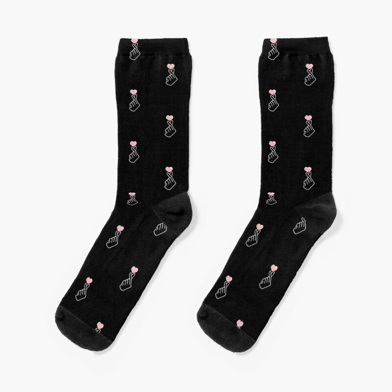 Kpop koreanische Finger Herz Muster Socken Winter Socken Männer Mode coole Socken Herren Socken