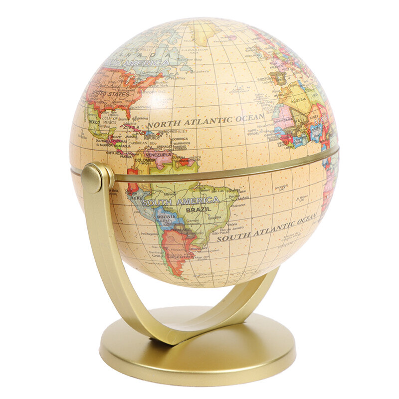 Globo de Terra Terrestre Com Suporte, Geografia Educação Brinquedo, Mapa do Mundo, Decoração do Lar, Ornamento de Escritório, Presente Infantil