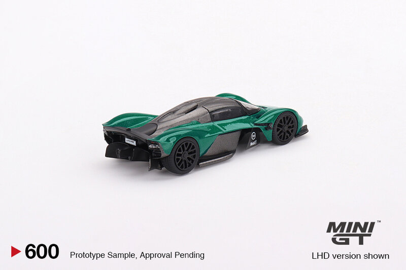MINIGT-Aston Martin Valkyrie Aston Martin Racing Green MGT00600-CH Car Alloy Toys, Diecast Metal modelo de veículo para crianças, 1:64