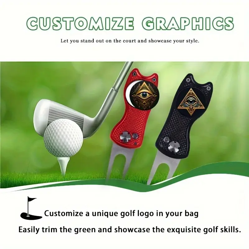 Magnetic Metal Golf Ball Logo - Golf Accessories Golf Equipment, Customized Ball Logo, Retro Golf Ball Logo, Ideal Gift of Choic