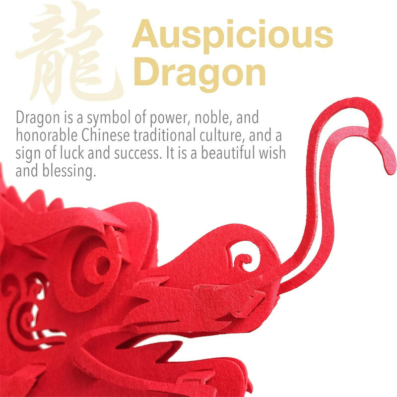 Decoraciones De Año Nuevo Chino, pancarta De dragón chino, DecoracióN del Hogar, vacaciones, 2024