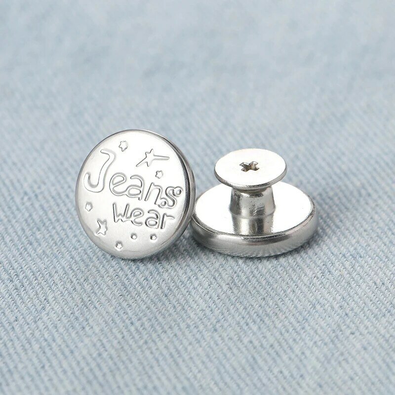 Metal Jeans Button Sewing Clothes Accessories Trousers Jean Shank Rivets Button Replacement Decoration
