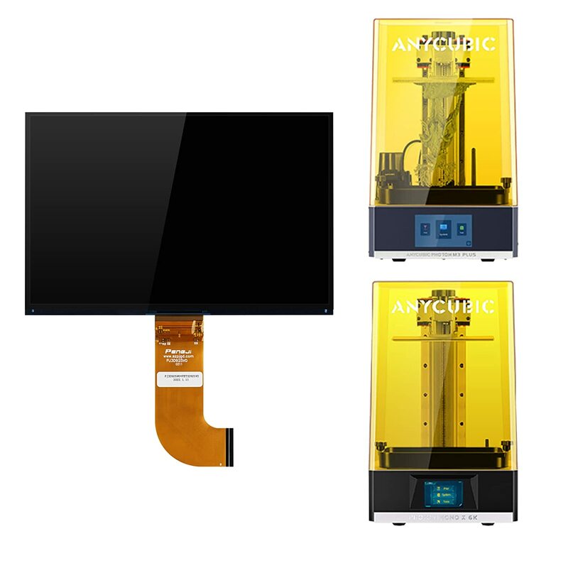 شاشة LCD أحادية الفوتون من Anycubic مع زجاج ، استبدال طابعة ثلاثية الأبعاد ، أحادية X ، 6K ، M3 Plus ،
