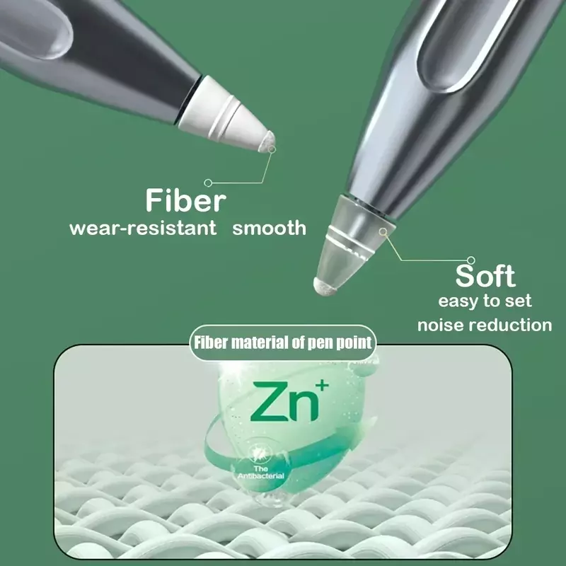 Nadaje się do ołówka jabłkowego 1 2 wymienne etui pokrywa czubków z włókna silikonowego, bezgłośne, antypoślizgowe etui na IPencil 1 2
