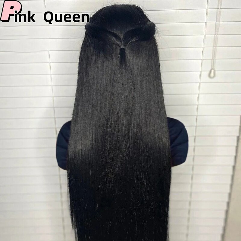 Bombshell black 13*4 Synthetic Hair Front Lace Wig Heat Resistant Fiber Hair Natural Hairline Free Parting Women 2024