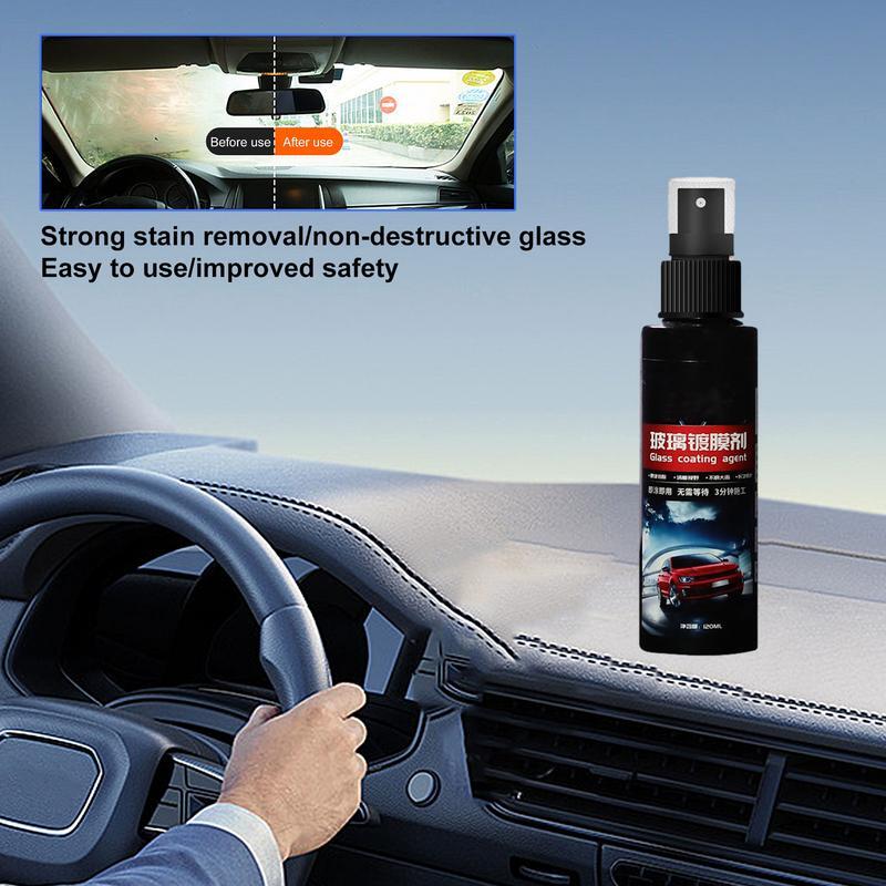 Spray anti-buée pour lunettes, agent anti-buée pour pare-brise de voiture, revêtement de protection hydrophobe, 120ml