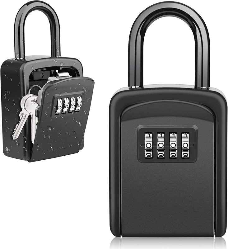 Caja de Seguridad con contraseña para exteriores, caja de bloqueo con código de llave, decoración, almacenamiento de llaves, montada en la pared