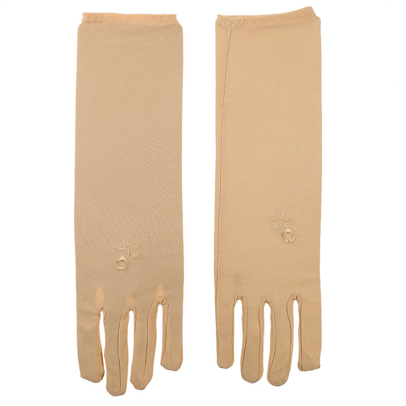 2024 новые женские солнцезащитные перчатки средней длины женские эластичные Нескользящие перчатки для вождения дышащие тонкие перчатки