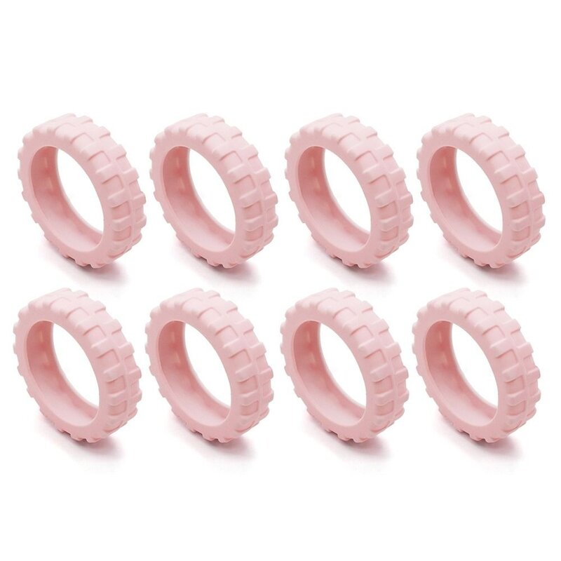 8PCS/Set Suitcase Parts Axles Travel Luggage Caster Shoes Silicone with Silent Sound Luggage Wheels Protector Reduce Noise