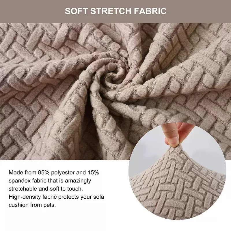 Jacquard Sofa Cushion Cover Thick Elastic For Living Room Armchair Corner Sofa Cushions Seats Cover Slipcover Couch Cover