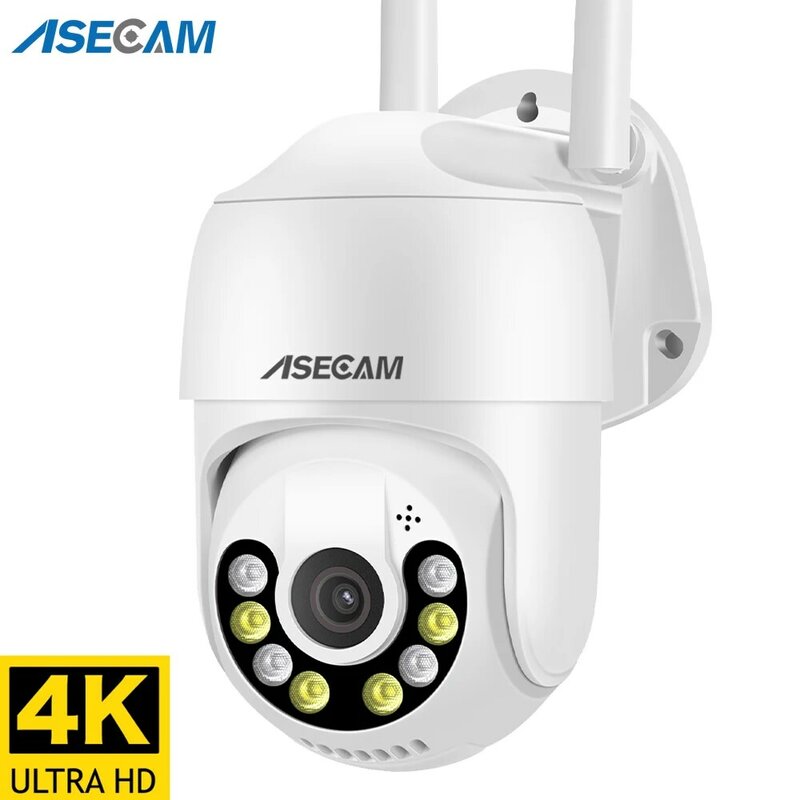 8MP 4K PTZ WIFI kamera IP Audio CCTV nadzoru zewnątrz noc kolor bezprzewodowy bezpieczeństwa domu AI ludzkie wykrywanie iCsee