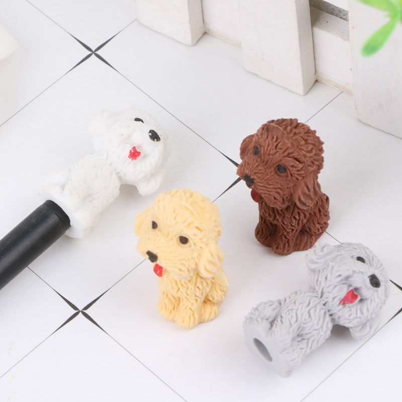 Mini 3D uroczy pies kreskówek gumka do ołówka uczeń koreański artykuły papiernicze C