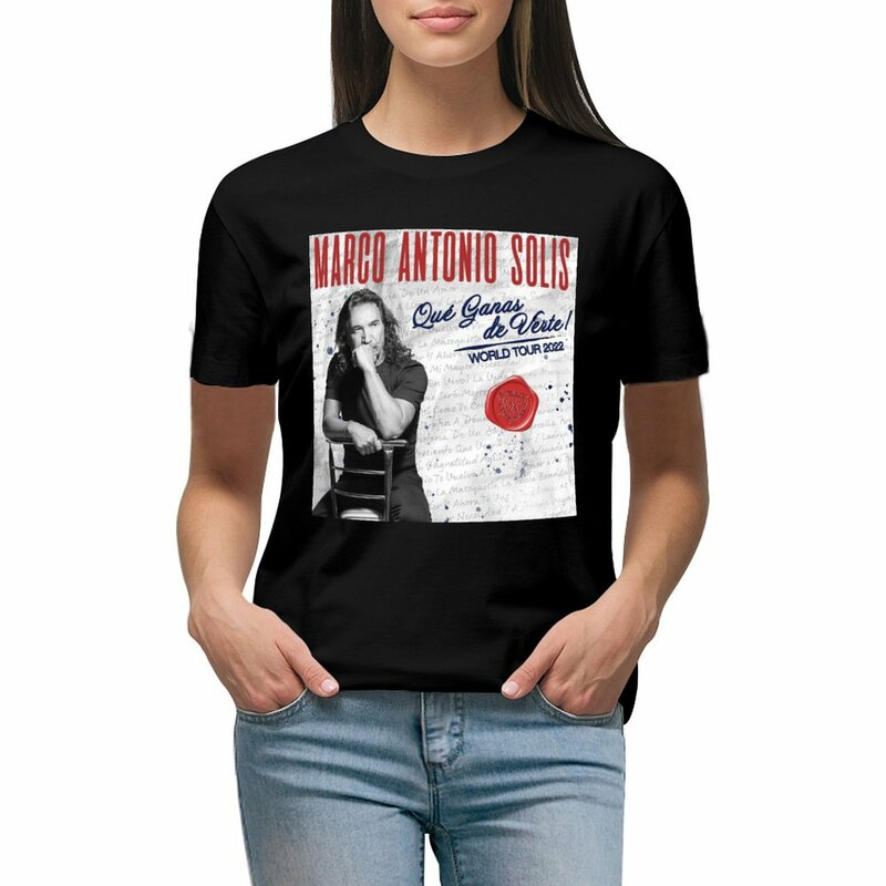 Camiseta de don Marco Antoni para mujer, camisa de entrenamiento de la gira mundial, ropa hippie sólida, 2022