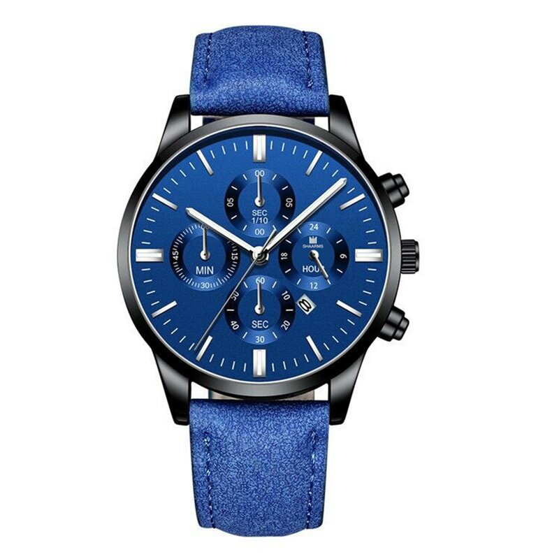 Reloj Hombre Lujo Alta Gama модный ремешок из искусственной кожи нержавеющая сталь кварцевые автоматические часы стильный таймер
