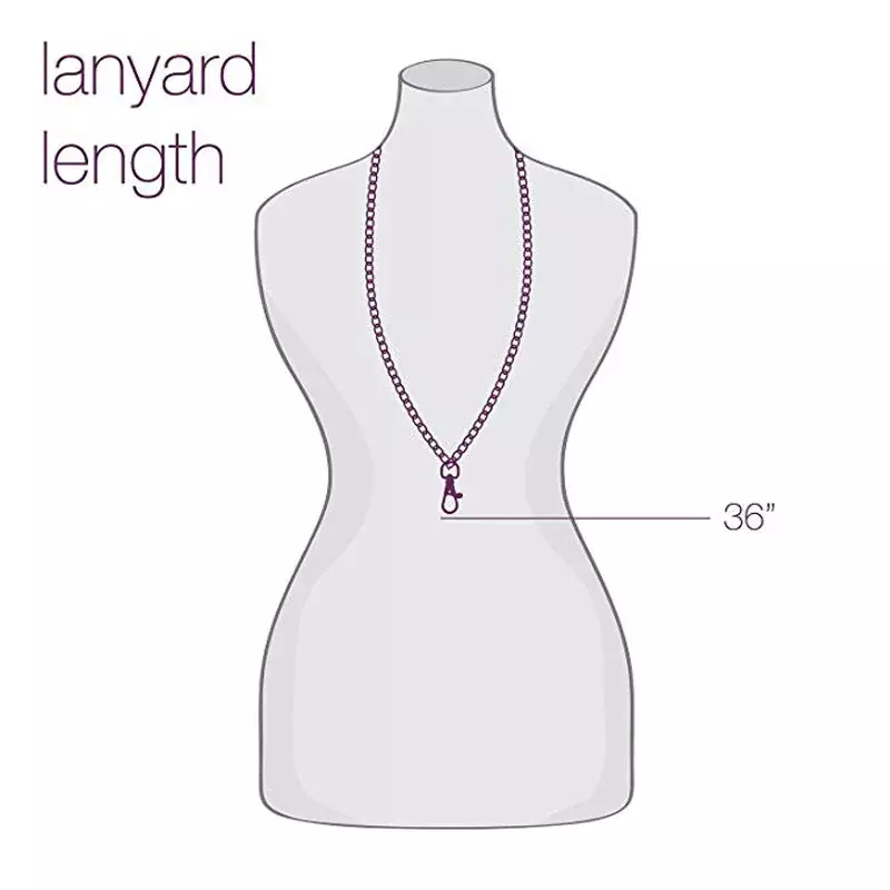 Women's Fashion Lanyard Necklace ID Badge Holder Lanyard ID Necklace Lanyards with ID Holder Keychain Holder