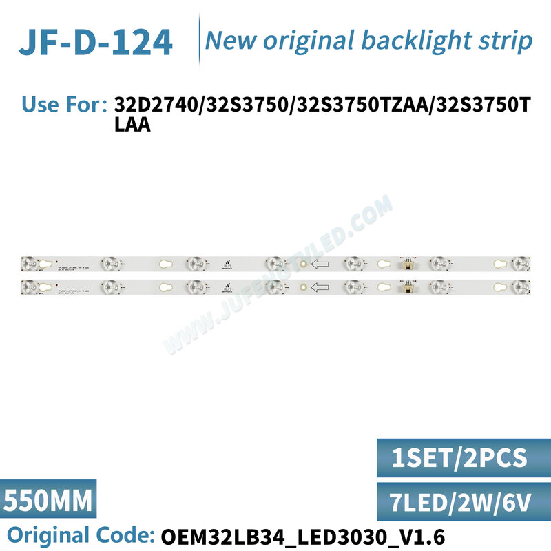 LED Backlight strip 7 Lamp apply For TC- L 32HR330M07A2 V2 32S3750 L32F1680B L32F3301B L32F3303B L32E181 4C-LB3207-HQ1 LVW320CSO