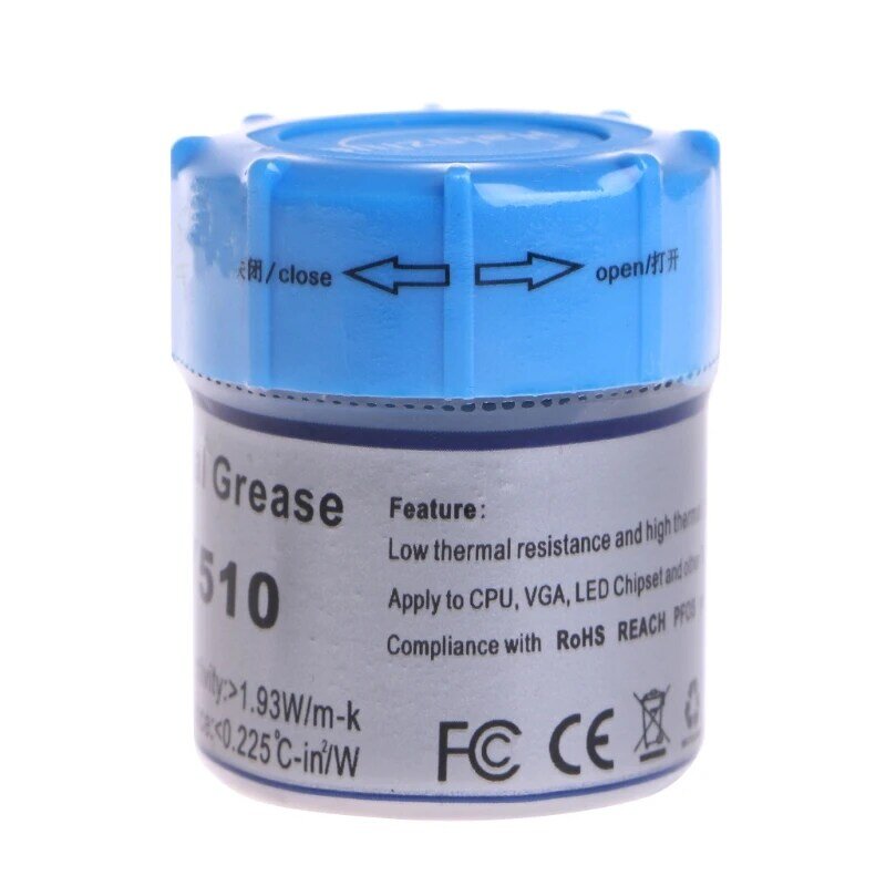 F3MA 10G HY510 Pasta raffreddamento per dissipatore calore silicone, composto per grasso termico, grigio 1,93 per m-k