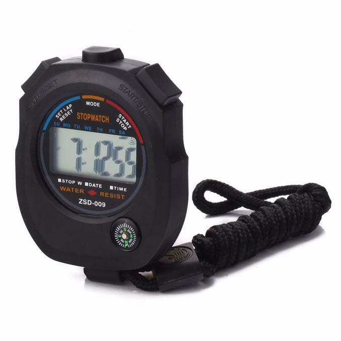 Cronómetro Digital LCD resistente al agua, cronógrafo, contador de tiempo, alarma deportiva