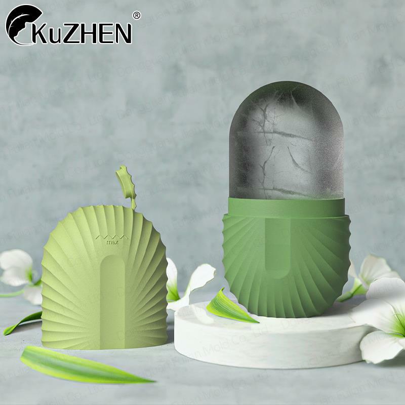 Facial Ice Cube Mold Silicone Freezing Beauty Swelling Face Massager Moisturizing Washable Oven Icing Mould