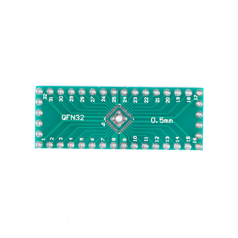 บอร์ดอะแดปเตอร์ QFN32/QFN40 SMD เพื่อจุ่ม papan ujian IC ระยะห่าง0.5มม. (5ชิ้น)