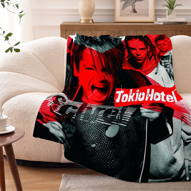 Koc na drzemkę Sofa Zimowy T-Tokio H-Hotels King Size Ciepłe łóżko polarowe Camping Niestandardowe puszyste miękkie koce Pościel z mikrofibry