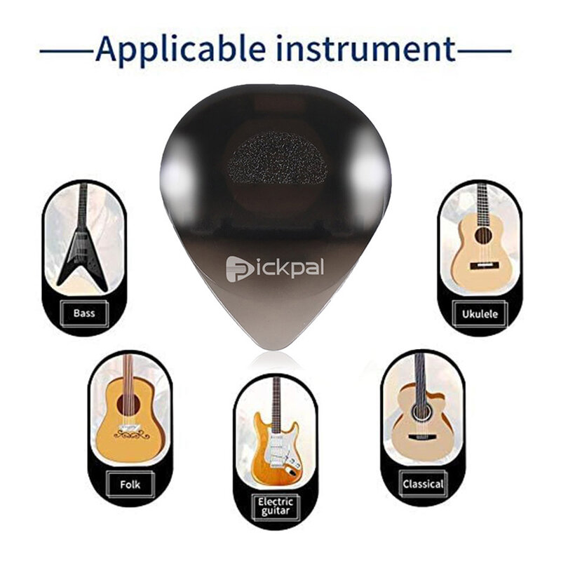 Plettro luminoso Touch per chitarra con luce a LED ad alta sensibilità plettro per strumenti a corda antiscivolo per chitarristi elettrici bassi