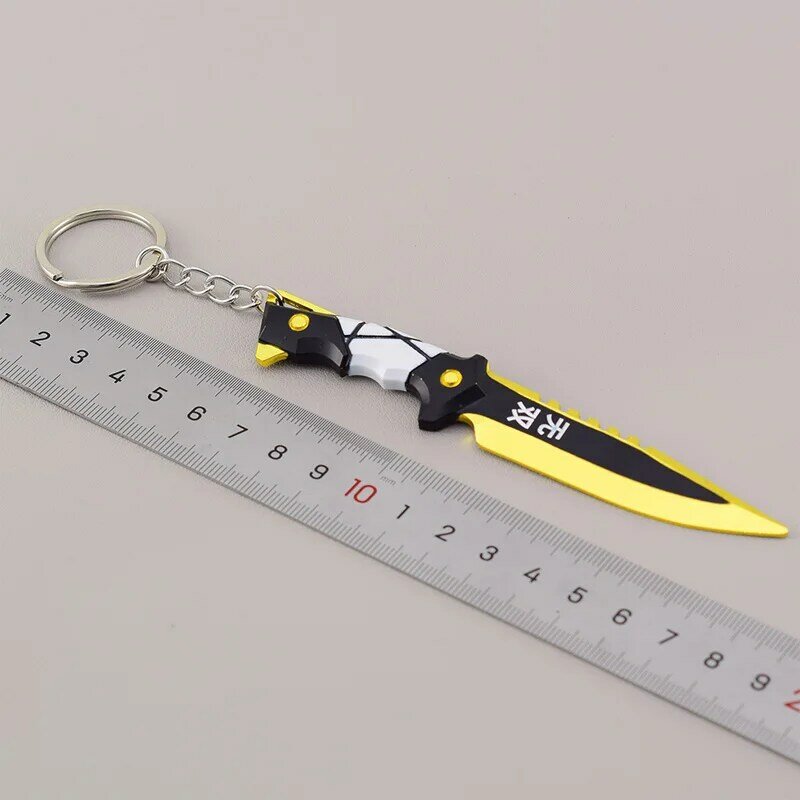 Pisau pembuka huruf senjata Valorant 12cm Gantungan Kunci pisau mainan militer taktis Cosplay Mini potongan kapak pisau pisau untuk hadiah anak
