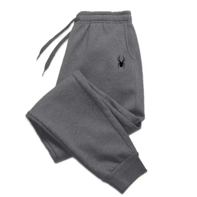 Men's Flece Casual Sweatpants Spring Autumn Loose Breathable Sportswear Pants Male Elastic Drawstring Long Pants Sports Trousers