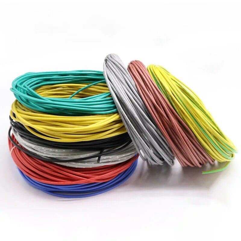 Cable FEP de silicona Flexible resistente a altas temperaturas, Cable electrónico de cobre, 1M, UL1332, 28, 26, 24, 22, 20, 18, 16, 14, 13, 12 AWG