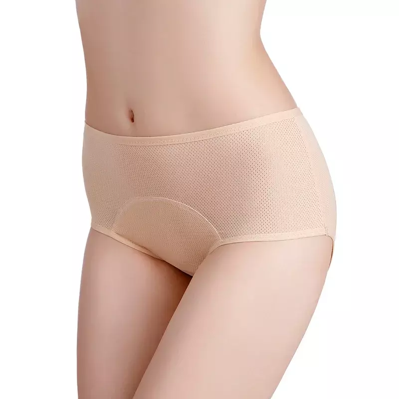 Culotte menstruelle étanche pour femme, sous-vêtement physiologique, pantalon sanitaire, grande taille, femme