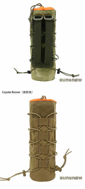 Тактическая изолированная сумка для чашки с системой «Молле», крышка для водяной чашки, крышка для зонта, Многофункциональный длинный набор инструментов