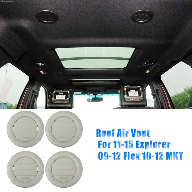 Piezas de techo para coche, conducto de ventilación de aire para Ford Explorer Flex MKT, 11-15, calentador A/C, Louvre 8A8Z-19893-CA, 4 Uds.