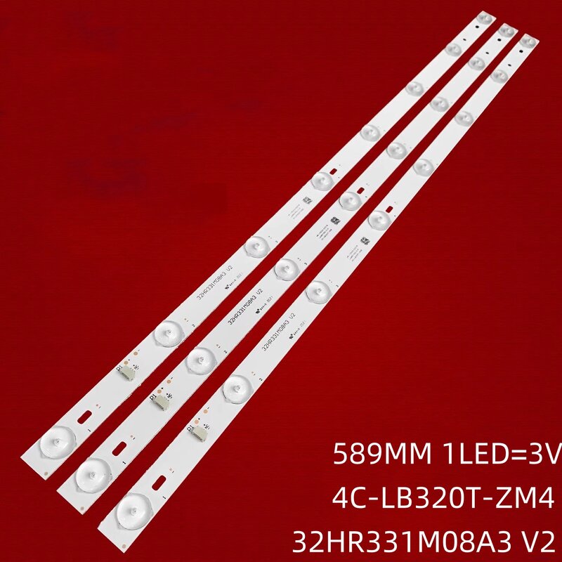 Strip lampu latar LED untuk TOT-32-3X8-3030C-8S1P strip ZM4 HQ9 HQ8 strip TCL B32A380 lele32m20