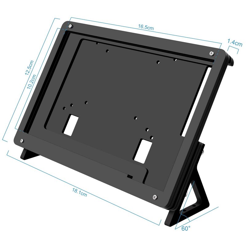 LCD 아크릴 브래킷 케이스 접촉 스크린 케이스, 라즈베리 파이 3 모델 B + 용 거치대 브래킷, 7 인치