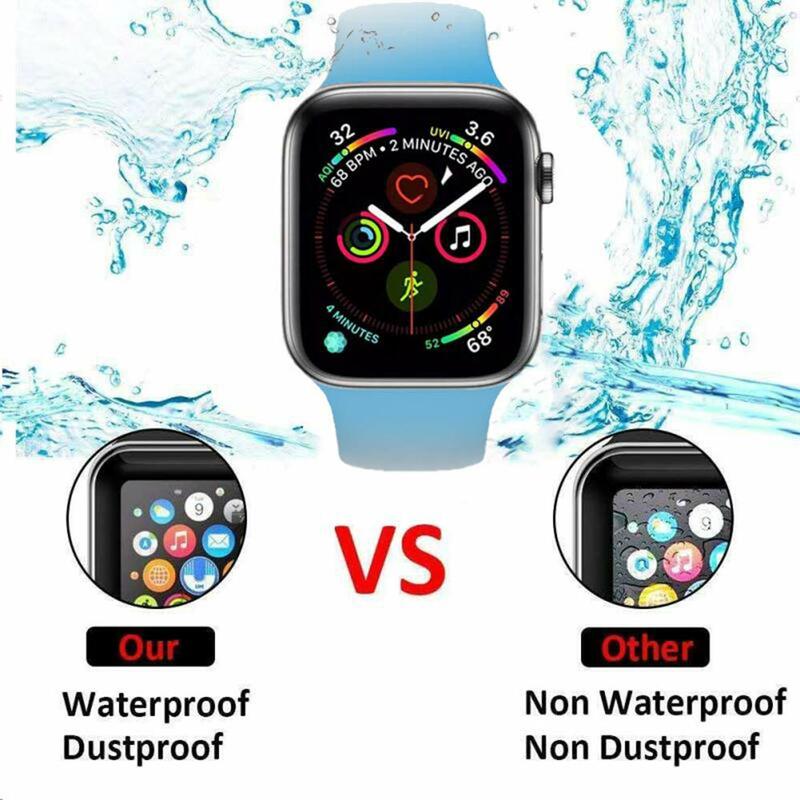 Screen Protector For Apple Watch series 9 8 7 45mm 41mm Accessories Soft Glass 9D HD Full Film iWatch 6 5 3 se 44mm 40mm 42 38mm