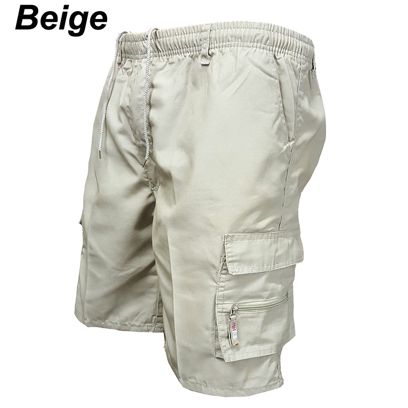 Pantalones cortos holgados con bolsillos para hombre, pantalón corto informal de camuflaje, talla grande, pesca, verano, envío gratis