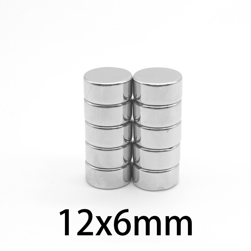 5/10/20/30/50/80PCS 12x6 mm Disc Search Magnet Strong 12mm x 6mm Round NdFeB Magnets 12x6mm Permanent Magnets 12*6 mm N35